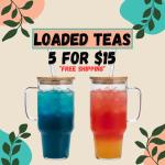 5 Pack Sugar-Free Energy Tea Powder Mix