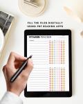 Daily Vitamin Tracker Printable Checklist PDF