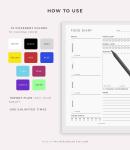 Daily Food Diary for Vitamins and Fitness