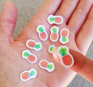 Waterproof Mini Pineapple Vinyl Stickers Pack