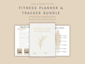 Fitness Planner Bundle | Healthy Lifestyle Tracker PDF