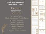 Fitness Planner Bundle | Healthy Lifestyle Tracker PDF