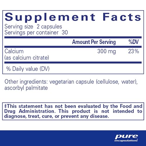 Calcium Citrate Supplement for Bone and Heart Health