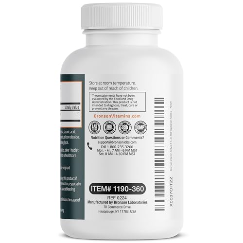 Bronson Vitamin K2 MK-7 100 MCG, 360 Tablets