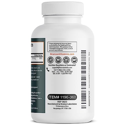Bronson Vitamin K2 MK-7 100 MCG, 360 Tablets