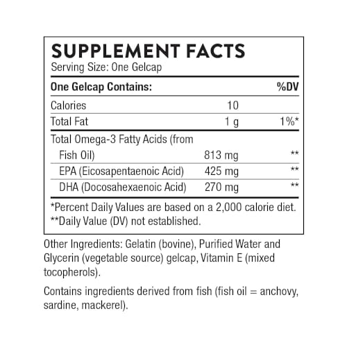 THORNE Super EPA Omega-3 Gelcaps for Health