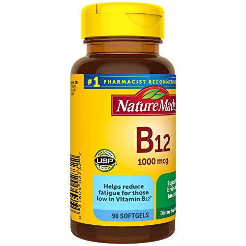 Nature Made Vitamin B12 1000 mcg Softgels, 90 Count