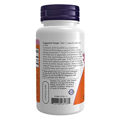 NOW Foods CoQ10 200 mg Veg Capsules - 60 Count