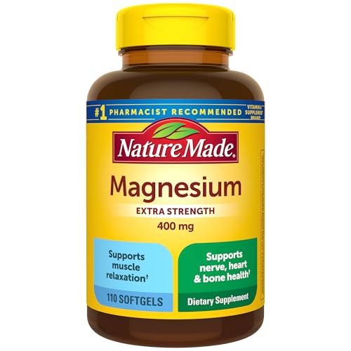 Extra Strength Magnesium Oxide 400mg, 110 Softgels