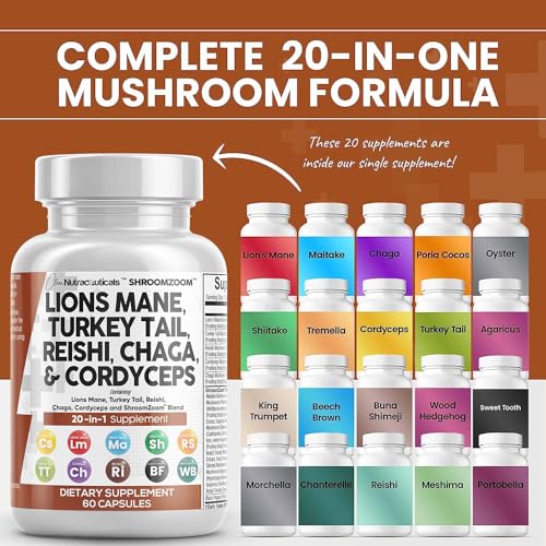 Organic Lion's Mane & Mushroom Complex Supplement