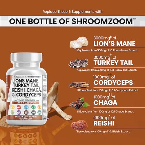 Organic Lion's Mane & Mushroom Complex Supplement