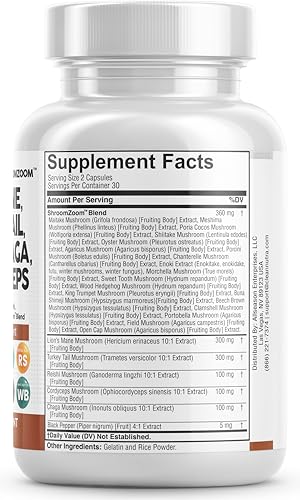 Organic Lion's Mane & Mushroom Complex Supplement