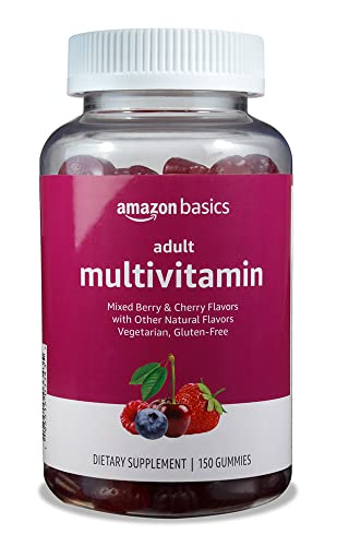 Amazon Basics Adult Multivitamin Gummies, Mixed Berry & Cherry