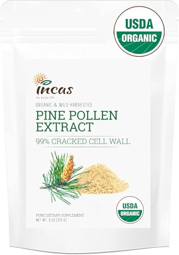 Organic Pine Pollen Powder - Energy & Immunity Boost