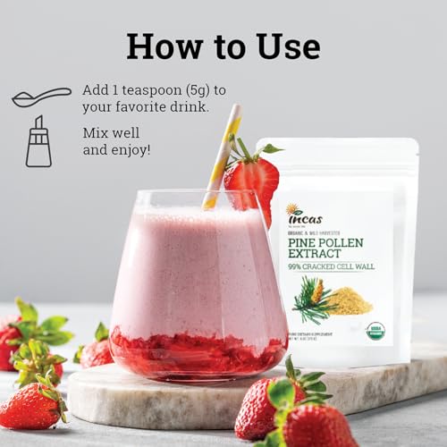 Organic Pine Pollen Powder - Energy & Immunity Boost