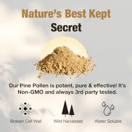 Wild Harvested Pine Pollen Powder for Energy