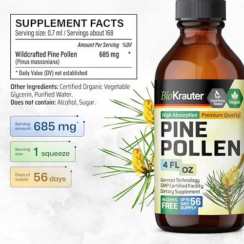 Bio Krauter Pine Pollen Tincture for Immune Support