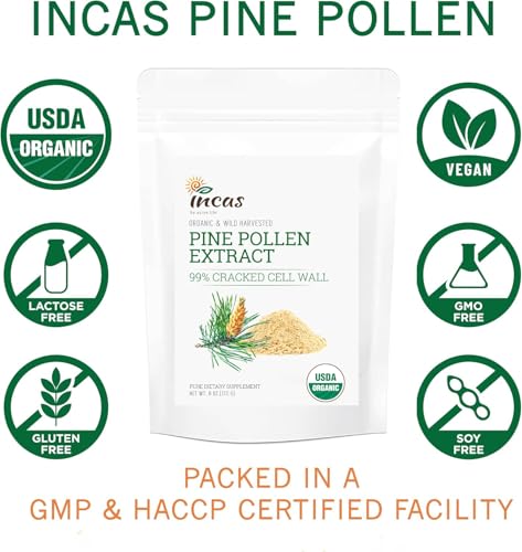 Organic Pine Pollen Powder - Energy & Immunity Boost