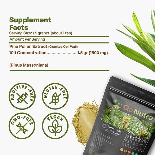 Go Nutra Pine Pollen Powder - 10:1 Strength