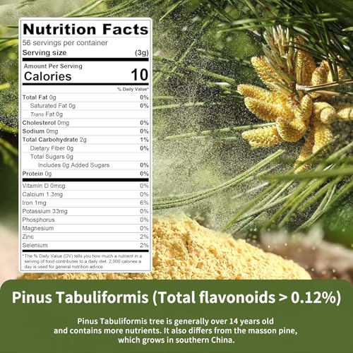 Wild Harvested Pine Pollen Powder - 6 Ounce