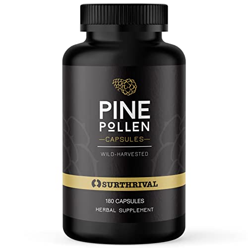 Surthrival Pine Pollen Capsules for Energy & Endurance