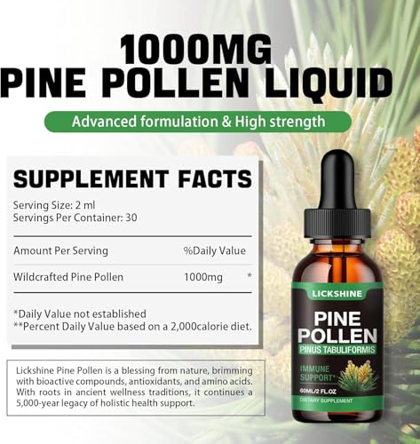 Organic Pine Pollen Tincture Drops - Immune Support