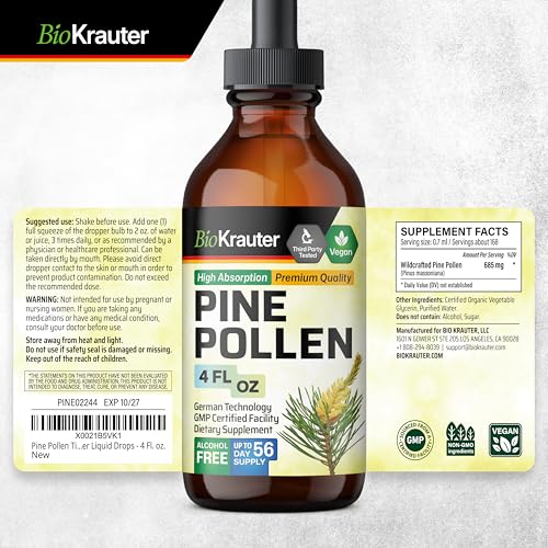 Bio Krauter Pine Pollen Tincture for Immune Support