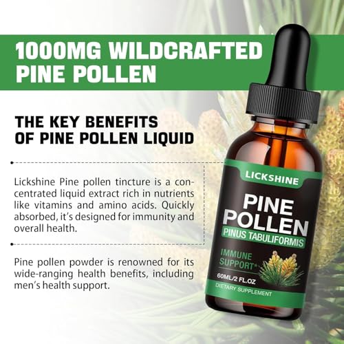 Organic Pine Pollen Tincture Drops - Immune Support