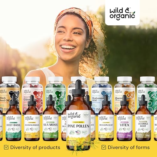 Wild Organic Pine Pollen Tincture - Vegan Drops