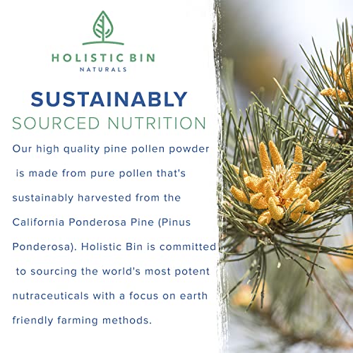 Pure Pine Pollen Capsules - 500mg Organic Formula