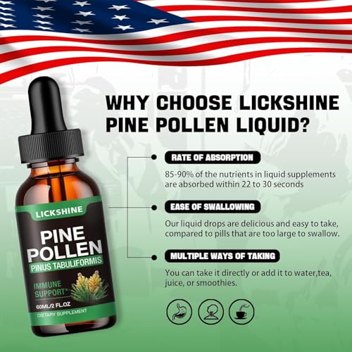 Organic Pine Pollen Tincture Drops - Immune Support