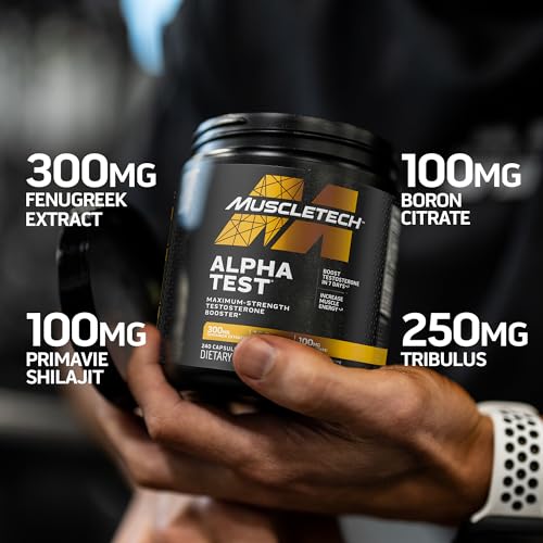 MuscleTech AlphaTest Testosterone Booster for Men
