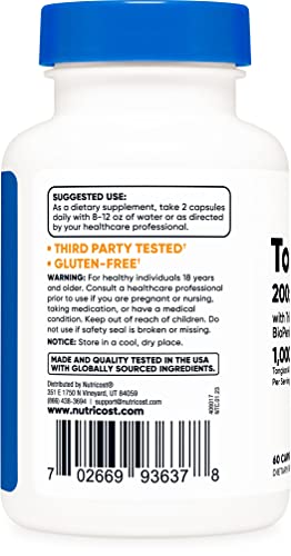 Nutricost Tongkat Ali 1,000mg with Tribulus Extract