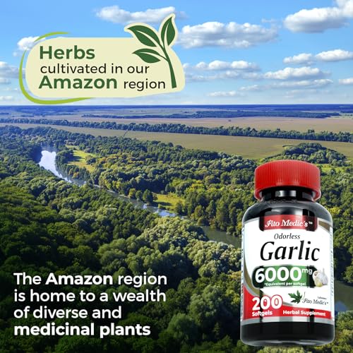 Organic Garlic Softgels 6000mg - 200 Count