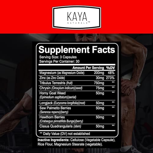 Kaya Naturals Ultra Testosterone Boost - 90 Capsules