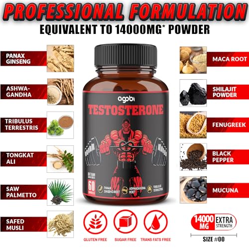 Agobi Men's Testosterone Booster - 11 Powerful Herbs