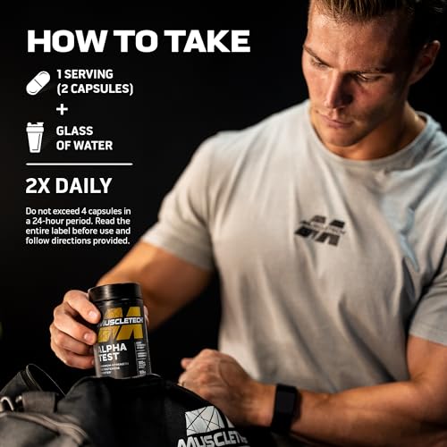 MuscleTech AlphaTest Testosterone Booster for Men