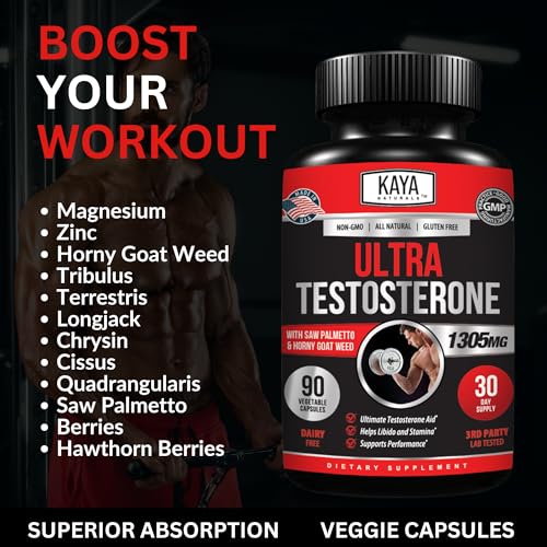 Kaya Naturals Ultra Testosterone Boost - 90 Capsules