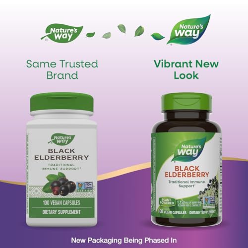 Nature's Way Black Elderberry Immune Support Capsules
