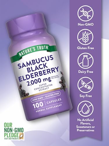 Nature's Truth Black Elderberry Capsules 100 Count