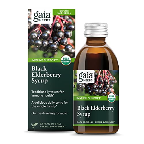 Organic Black Elderberry Syrup for Immune Support