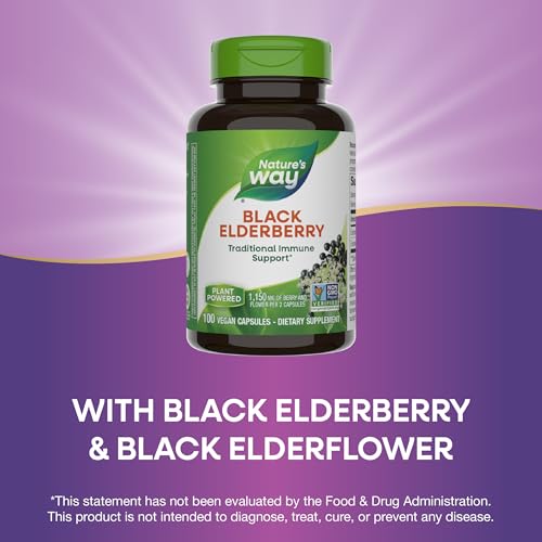 Nature's Way Black Elderberry Immune Support Capsules