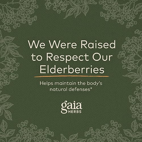 Gaia Herbs Organic Black Elderberry Immune Syrup