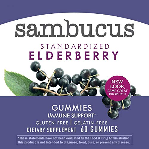 Nature’s Way Sambucus Elderberry Immune Gummies, 60 Count