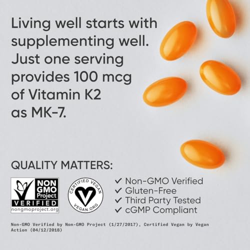 Sports Research Vitamin K2 MK-7 100mcg Softgels