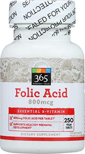 Folic Acid 800mcg - 250 Capsules