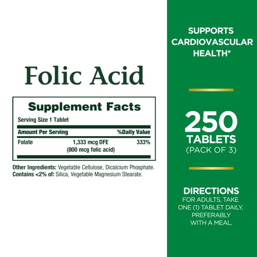 Nature's Bounty Maximum Strength Folic Acid Tablets
