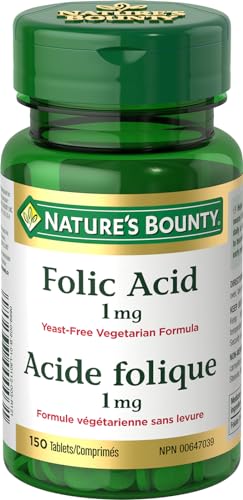 Nature's Bounty Folic Acid 1 mg, 150 Tablets