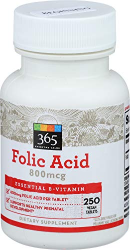 Folic Acid 800mcg - 250 Capsules