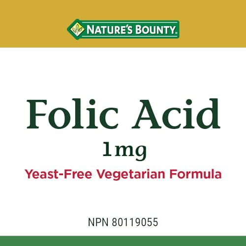 Nature's Bounty Folic Acid 1 mg, 150 Tablets